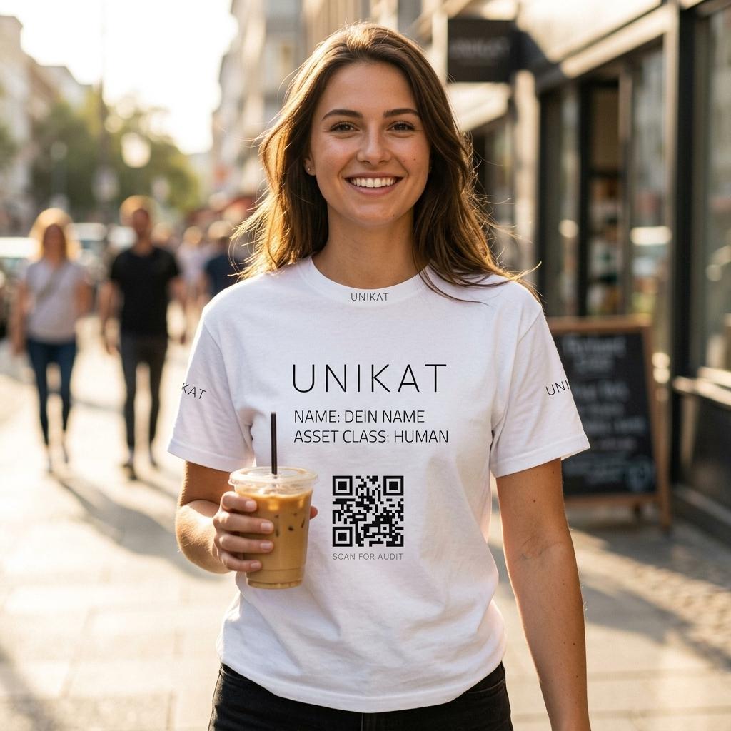 Hinweis zum Bild: Um Ressourcen zu schonen und Überproduktion zu vermeiden, nutzen wir für unsere Unikate digitale, KI-generierte Produkt-Visualisierungen. Dein Kleidungsstück wird erst nach der Bestellung real für dich bedruckt