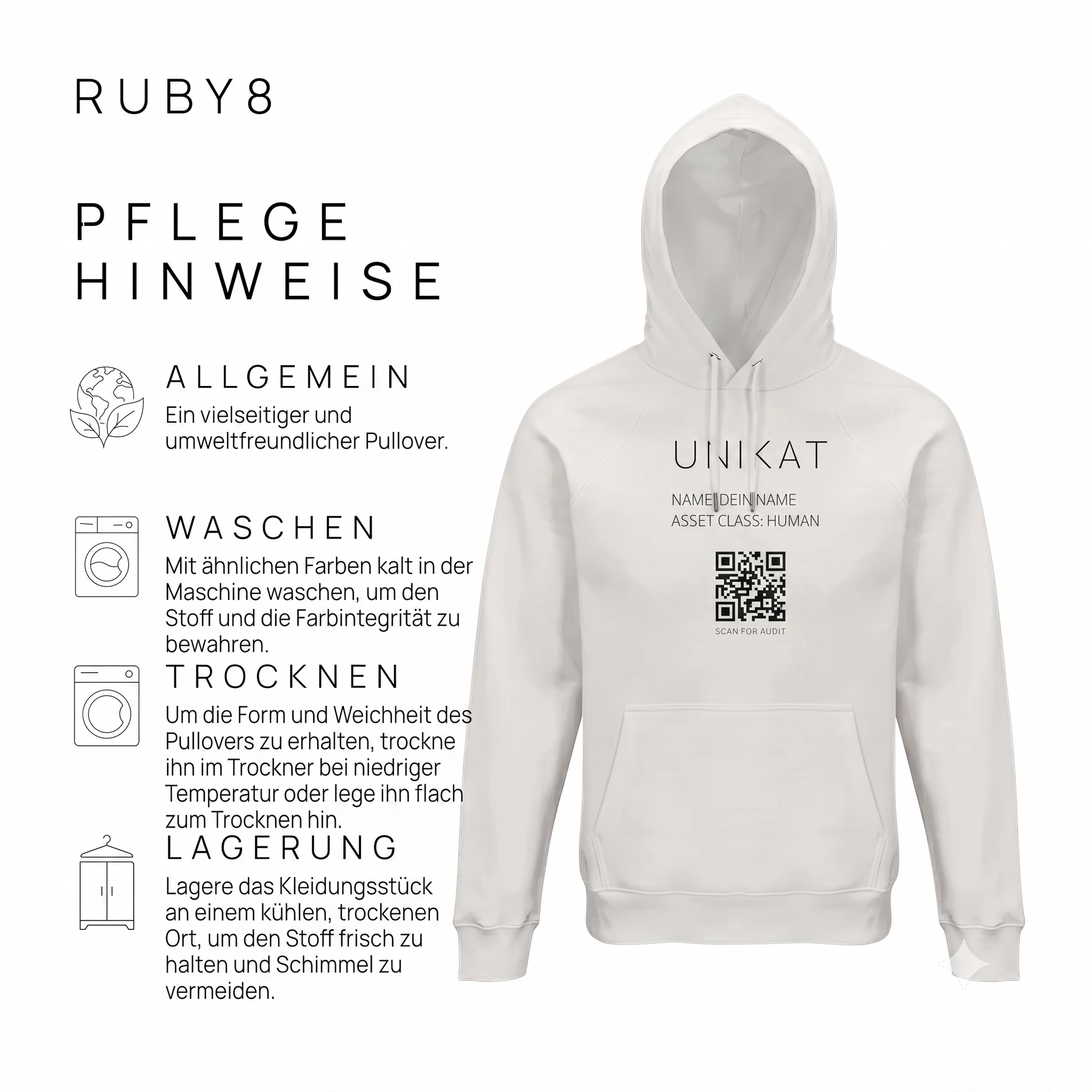 UNIKAT UNISEX Hoodie b[BASIC]
